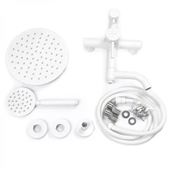 Душевая колонна со смесителем Mixxus SUS-009-J White из нерж. стали SUS304 (MI5758)