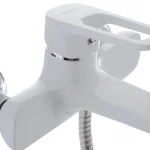 Змішувач для ванни MIXXUS NEVADA 009 EURO білий матовий з коротким виливом (MI5800)