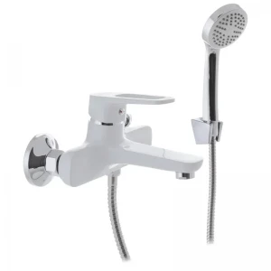 Змішувач для ванни MIXXUS NEVADA 009 EURO білий матовий з коротким виливом (MI5800)