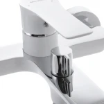 Смеситель для ванны MIXXUS PREMIUM Eva 009 Euro латунный белый с коротким изливом (MI5811)
