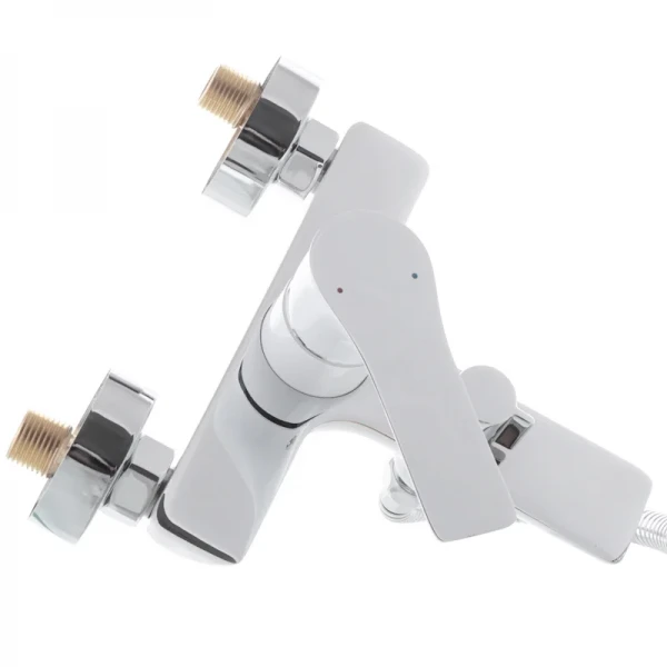 Смеситель для ванны с коротким изливом Mixxus Premium Eva 009 Euro Белый (MI5811)