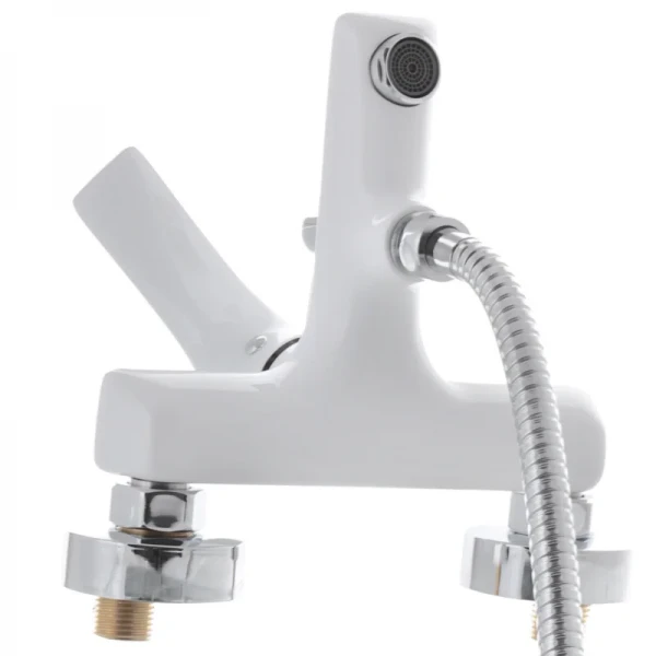 Смеситель для ванны с коротким изливом Mixxus Premium Eva 009 Euro Белый (MI5811)
