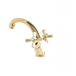 Смеситель для умывальника Mixxus Premium Retro Gold-161 (MI5848)