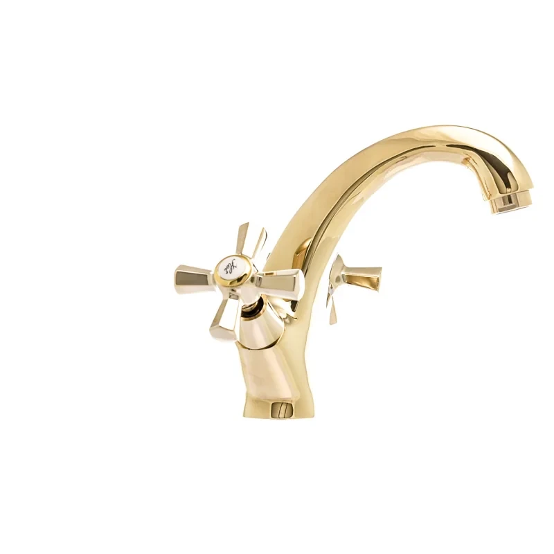 Смеситель для умывальника Mixxus Premium Retro Gold-161 (MI5848)
