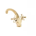 Смеситель для умывальника Mixxus Premium Retro Gold-161 (MI5848)