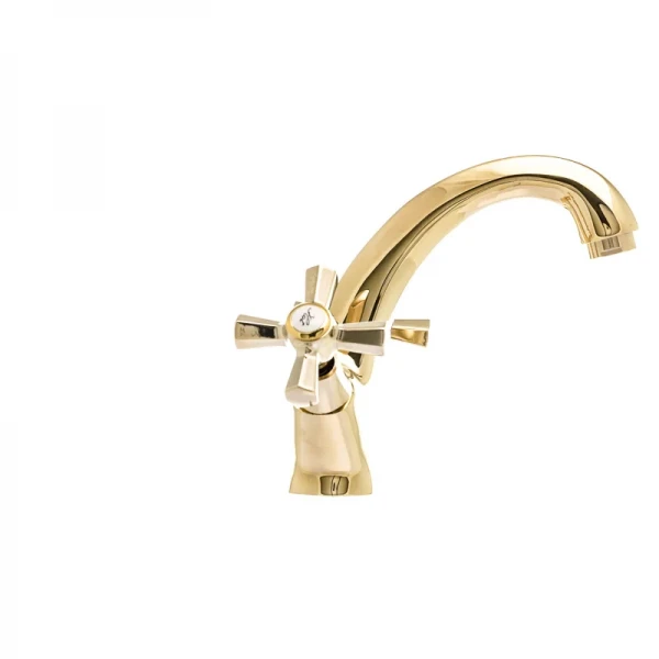 Смеситель для умывальника Mixxus Premium Retro Gold-161 (MI5848)