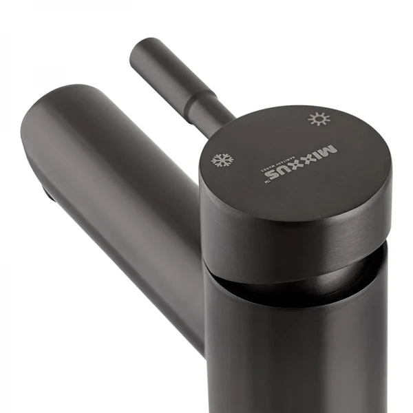 Смеситель для умывальника Mixxus SUS-001-A graphite из нерж. стали SUS304 (MI5904)