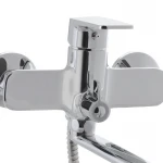 Смеситель для ванны Mixxus Oregon 006 Euro хромированный однорычажный с длинным поворотным изливом 330 мм (MI5911)