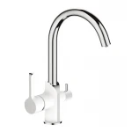 Кухонный смеситель на две воды Mixxus Premium Edem 021 (White) (MI5924)
