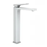 Смеситель для умывальника Mixxus Premium Grog 001 High (Цает белый+хром) (MI5941)