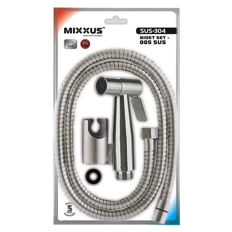 Набор для гигиенического душа Mixxus Bidet SET-005 SUS (нерж. стали SUS304) (MI5986)