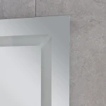 Дзеркало Mixxus LIGHT MR01-70x50 з Led Touch, Anti-fog, димером, регулятором яскравості, годинником (MI6000)