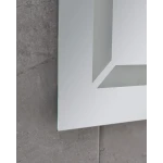 Дзеркало Mixxus LIGHT MR01-70x50 з Led Touch, Anti-fog, димером, регулятором яскравості, годинником (MI6000)