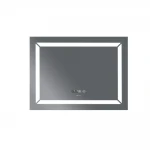 Дзеркало Mixxus LIGHT MR01-70x50 з Led Touch, Anti-fog, димером, регулятором яскравості, годинником (MI6000)