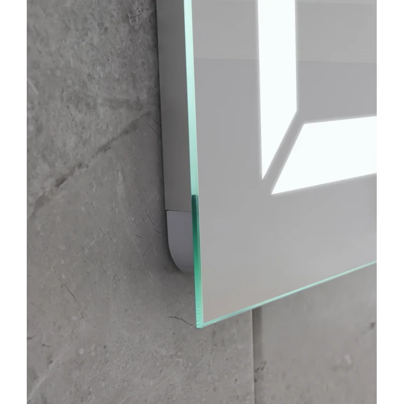 Зеркало Mixxus Light MR01-70x50 (часы, LED-подсветка, антизапотевание) (MI6000)