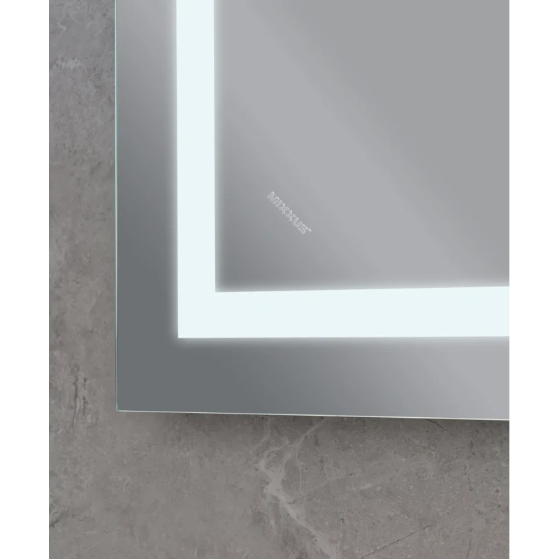Зеркало Mixxus Warm MR02-100x70 (часы, LED-подсветка, антизапотевание) (MI6002)