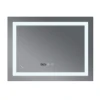 Зеркало Mixxus Warm MR02-100x60 (часы, LED-подсветка, антизапотевание) (MI6003)