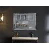 Зеркало Mixxus Style MR03-80x60 (часы, LED-подсветка, антизапотевание) (MI6005)
