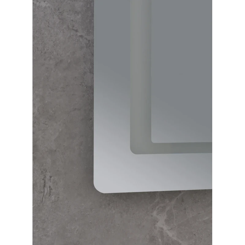Зеркало Mixxus Style MR03-80x60 (часы, LED-подсветка, антизапотевание) (MI6005)
