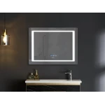 Дзеркало Mixxus STYLE MR03-70x50 з Led Touch, Anti-fog, димером, регулятором яскравості, годинником (MI6006)