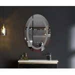 Зеркало Mixxus PLAIN MV02-50x70 с Led Touch, Anti-fog, димером, регулятором яркости, часами (MI6010)