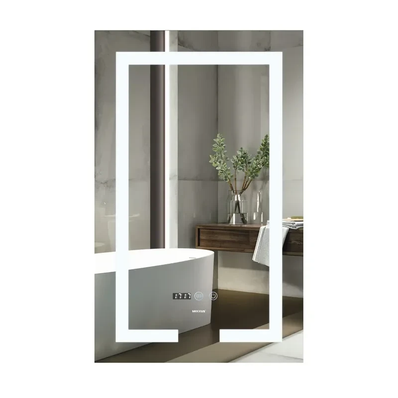 Зеркало Mixxus Hard MR06-50x80 (часы, LED-подсветка, антизапотевание) (MI6011)