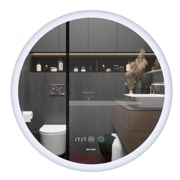 Зеркало Mixxus Plain MC10-60 (часы, LED-подсветка, антизапотевание) (MI6013)