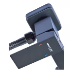 Настенный смеситель с гигиеническим душем Mixxus KUB-222 Black (MI6019)