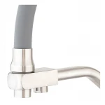 Кухонный смеситель с серым силиконовым изливом Mixxus FUL-021 (с вых.для питьевой воды) (MI6020)