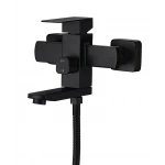 Смеситель для ванны из нерж. стали Mixxus KUB-009 (Euro) Black SUS304 (Цв. черный) (MI6042)