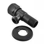 Кран для подключения сантехприборов Mixxus VAL-06-1/2x1/2 Black с нерж.ст.SUS304(черн.) (MI6058)