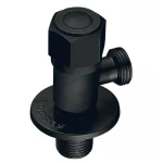 Кран для подключения сантехприборов Mixxus VAL-06-1/2x1/2 Black с нерж.ст.SUS304(черн.) (MI6058)