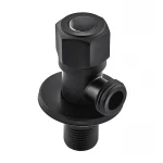 Кран для подключения сантехприборов Mixxus VAL-06-1/2x1/2 Black с нерж.ст.SUS304(черн.) (MI6058)