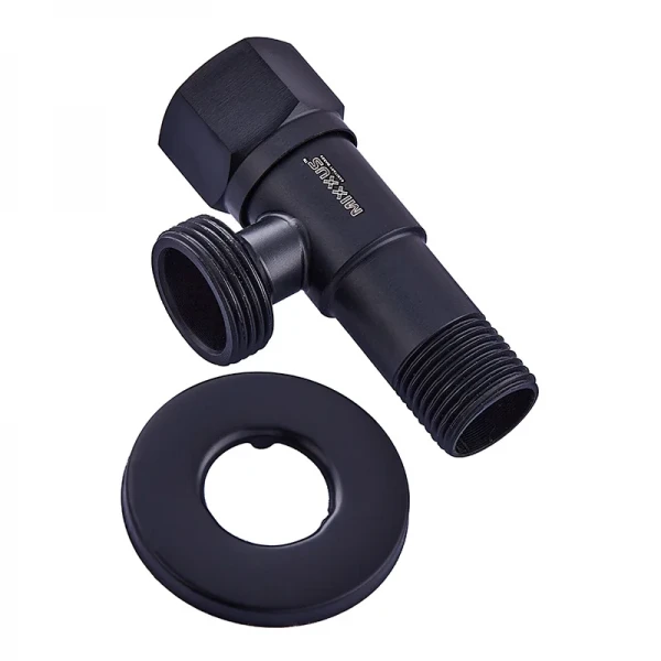 Кран для підключення сантехприладів Mixxus VAL-07-1/2x3/4 Black (MI6059)