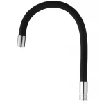 Излив SPO-06SUS для смесителя Mixxus SPO-06.SUS Refl.Black силиконовый черный, гибкий (MI6066)