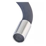 Излив силиконовый для смесителя с нерж стали SUS304 Mixxus SPO-06.SUS Refl.Black (MI6066)