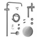 Душевая колонна со смесителем Mixxus DAX-007-J из нерж. стали SUS304 (MI6075)