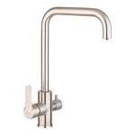 Смеситель для кухни Mixxus DAX-021-G из нерж. стали SUS304 с вых. для питьевой воды (MI6077)