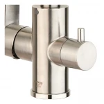 Смеситель для кухни Mixxus DAX-021-G из нерж. стали SUS304 с вых. для питьевой воды (MI6077)