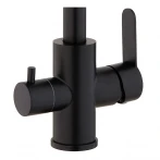 Змішувач для кухні Mixxus DAX-021-G Black (нерж. сталь) з вих.для пит.води (MI6078)
