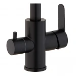 Смеситель для кухни Mixxus DAX-021-G Black (нерж. сталь) с вых.для пит.воды (MI6078)