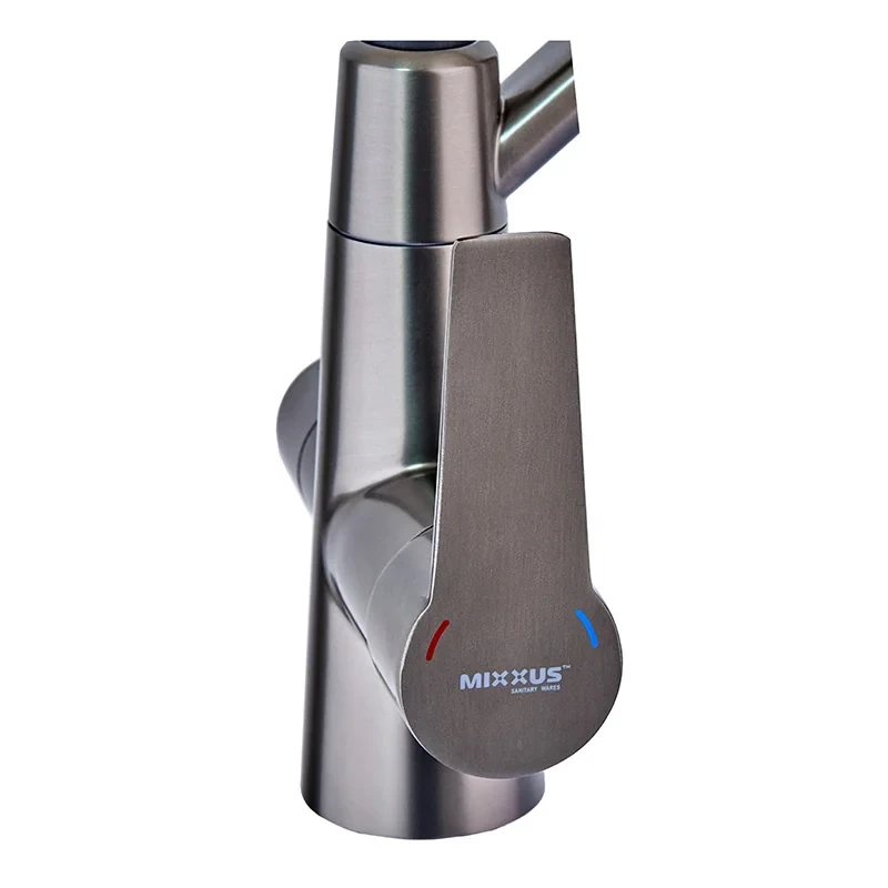 Кухонний змішувач на дві води Mixxus FUL-021 Graphite Refl.Black (нерж. сталь) (MI6115)