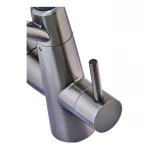 Кухонный смеситель на две воды Mixxus FUL-021 Graphite Refl.Black (нерж. сталь) (MI6115)