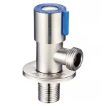 Кран для подключения сантехприборов Mixxus VAL-01-1/2x1/2 с нерж.ст. SUS304 (синий) (MI6117)