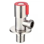 Кран для подключения сантехприборов Mixxus VAL-02-1/2x1/2 с нерж.ст. SUS304 (крас.)(УП.БЛИСТЕР) (MI6118)