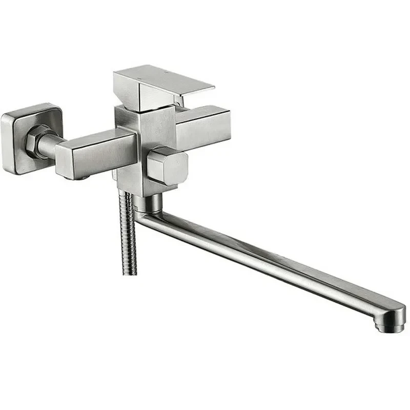 Змішувач для ванни Mixxus KUB-006 (Euro) (нерж. сталь) (MI6150)