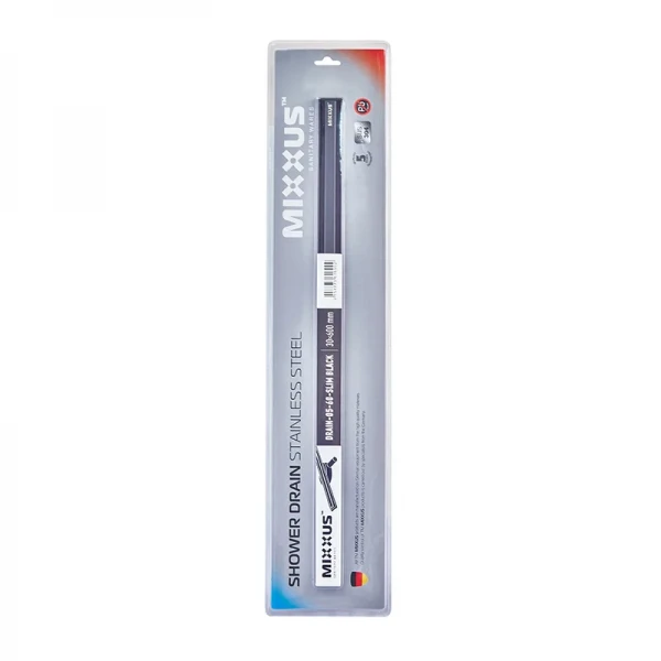 Душовий трап з нерж. сталі SUS304 Mixxus Drain-05-60-Slim Black (30x600 мм) (Чорний) (MI6169)