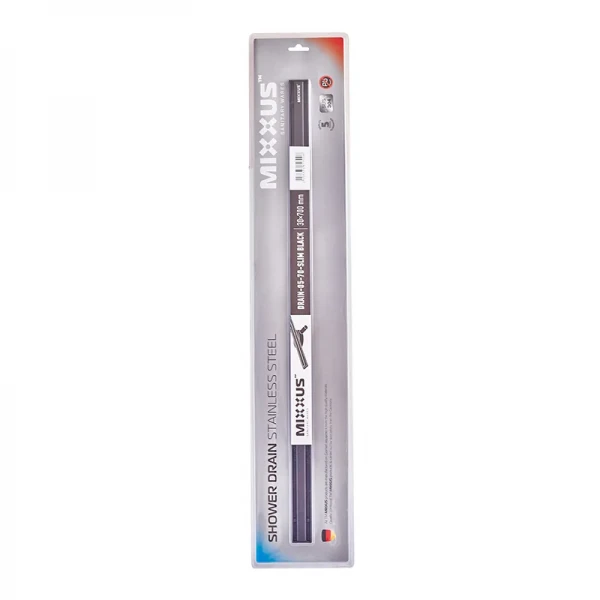 Душовий трап з нерж. сталі SUS304 Mixxus Drain-05-70-Slim Black (30x700 мм) (Чорний) (MI6170)