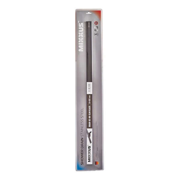 Душовий трап з нерж. сталі SUS304 Mixxus Drain-05-80-Slim Black (30x800мм) (Чорний) (MI6171)
