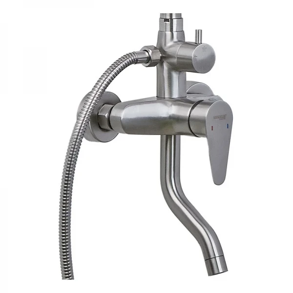 Душевая колонна со смесителем Mixxus NEO-009-J (нерж. сталь) (MI6182)